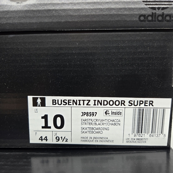 adidas Busenitz Indoor Men\'s Super Earth Strata Crystal White Shoes Size 10 New main image 6